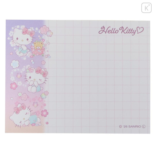Japan Sanrio Mini Notepad - Hello Kitty & Tiny Chum : Dream Flower - 3