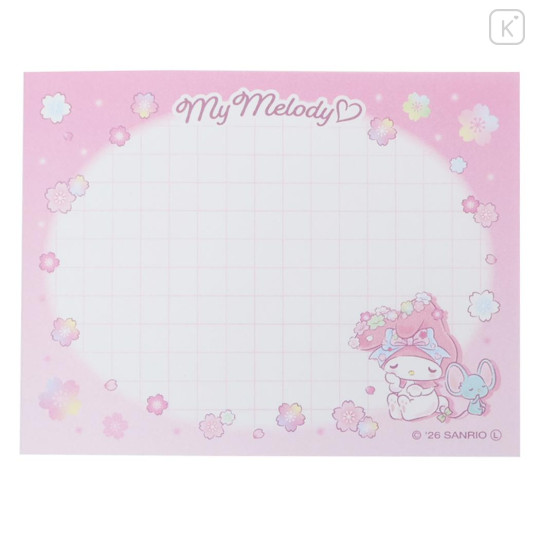 Japan Sanrio Mini Notepad - My Melody : Dream Flower - 3