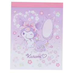 Japan Sanrio Mini Notepad - Kuromi : Dream Flower