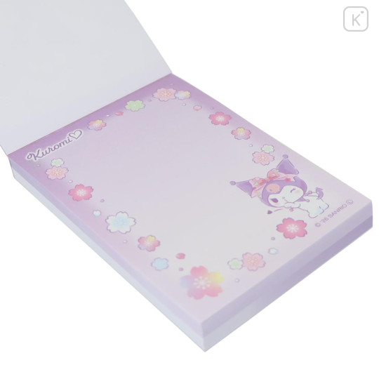 Japan Sanrio Mini Notepad - Kuromi : Dream Flower - 2