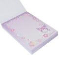 Japan Sanrio Mini Notepad - Kuromi : Dream Flower - 2