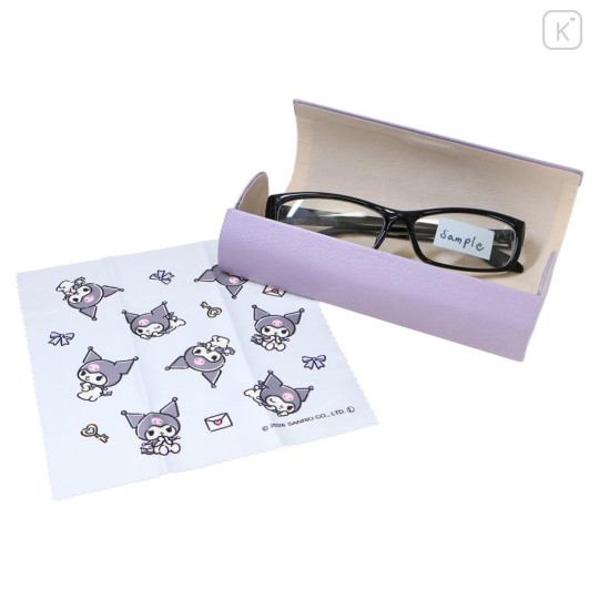 Japan Sanrio Glasses Case - Kuromi : The World is Mine - 2