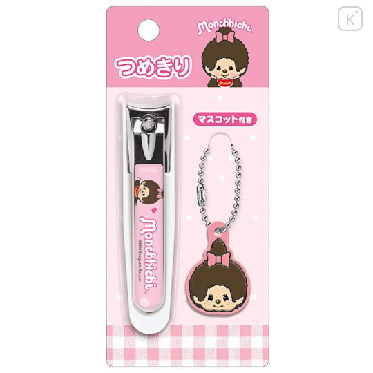 Japan Monchhichi Nail Clipper - Pink White - 1