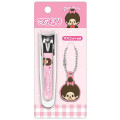 Japan Monchhichi Nail Clipper - Pink White - 1