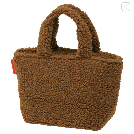 Japan Monchhichi Insulated Lunch Bag - Fluffy Smile Face Novelty Handbag - 2