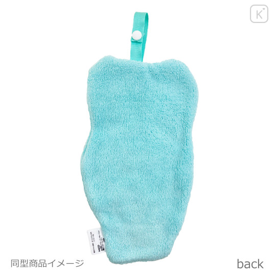 Japan Monchhichi Mofumofus Fluffy Mascot Hand Towel with Loop - Die-cut Babychichi - 2