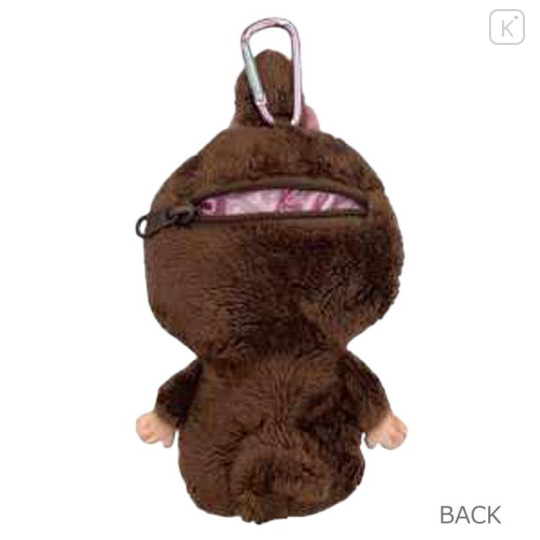 Japan Monchhichi Mascot Holder Mini Plush Pouch - Monchhichi-chan - 2