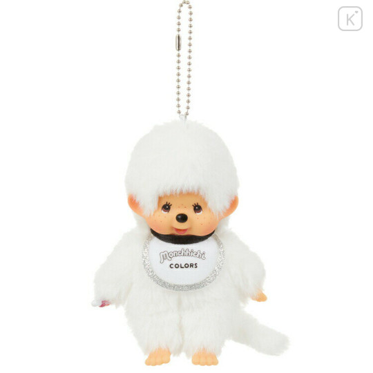 Japan Monchhichi Mascot Holder - Monchhichi-kun : Colors White - 1