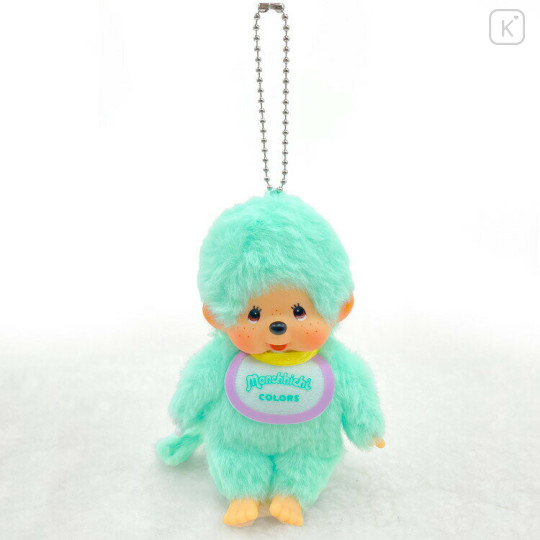 Japan Monchhichi Mascot Holder - Colors Mint Turquoise - 1