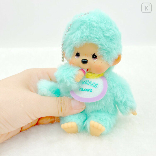 Japan Monchhichi Mascot Holder - Colors Mint Turquoise - 3