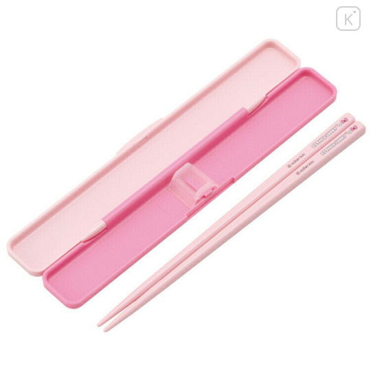 Japan Esther Bunny Chopsticks 18cm with Case - Pink - 2