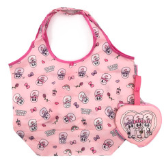 Japan Esther Bunny Satin Eco Bag with Pouch - Pink