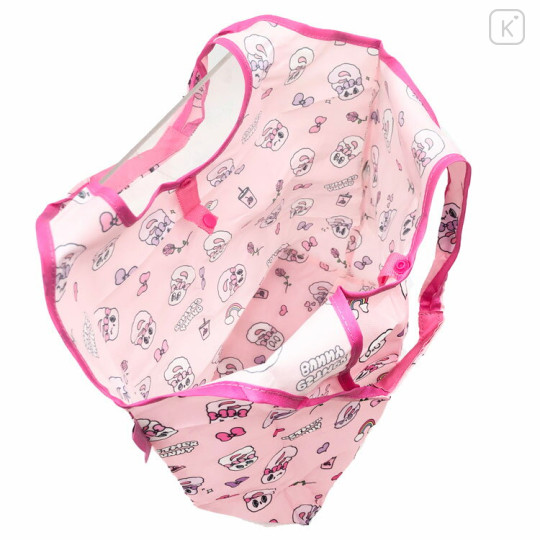 Japan Esther Bunny Satin Eco Bag with Pouch - Pink - 2