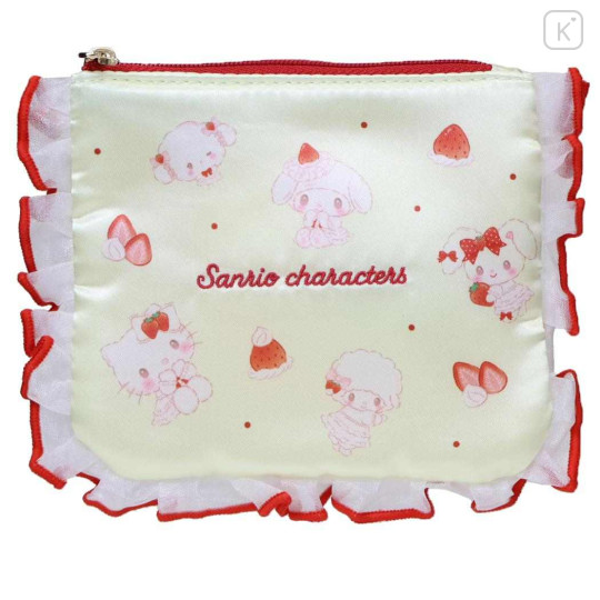 Japan Sanrio Mini Pouch & Tissue Case - Sweet Cakes Collection Frill - 1