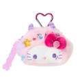 Japan Sanrio Original Face-shaped Pouch - Hello Kitty : Colorful Pop Monster - 1