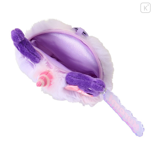 Japan Sanrio Original Face-shaped Pouch - Kuromi : Colorful Pop Monster - 3