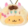 Japan Sanrio Original Face-shaped Pouch - Pompompurin : Colorful Pop Monster - 2