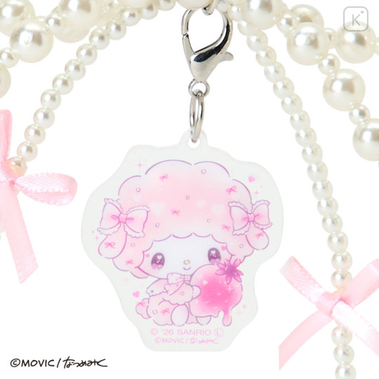Japan Sanrio Acrylic Keychain Bag Charm - My Sweet Piano : Dolly Mix Petit Pearl Ribbon - 2