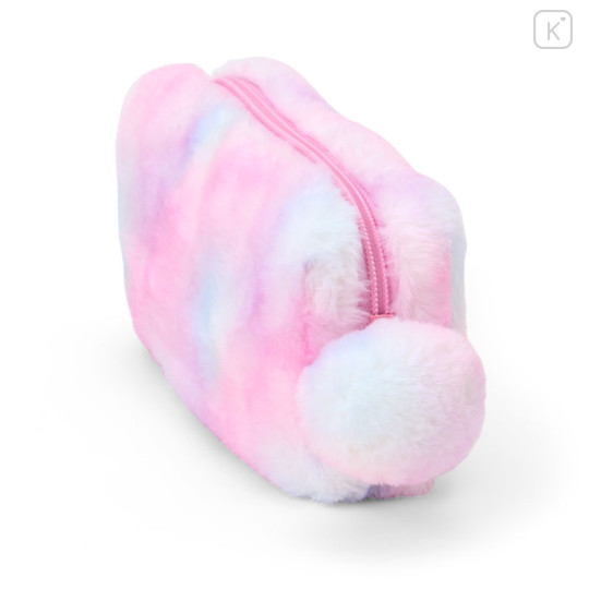 Japan Sanrio Original Fluffy Cosmetic Pouch - Colorful Pop Monster - 2