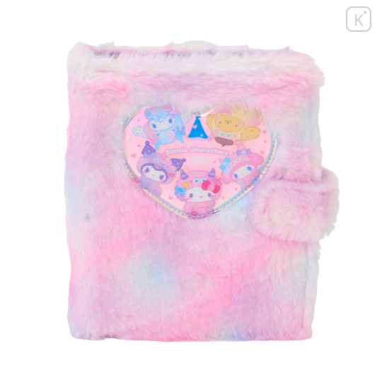 Japan Sanrio Original A6 6 Hole Binder - Colorful Pop Monster Fluffy - 1