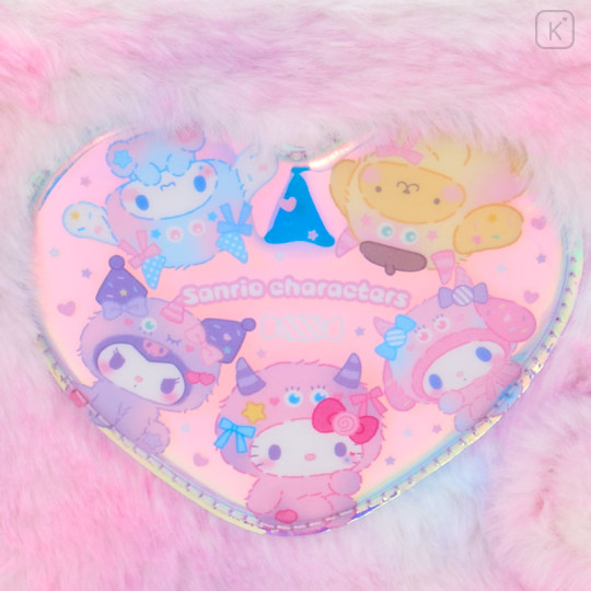 Japan Sanrio Original A6 6 Hole Binder - Colorful Pop Monster Fluffy - 2