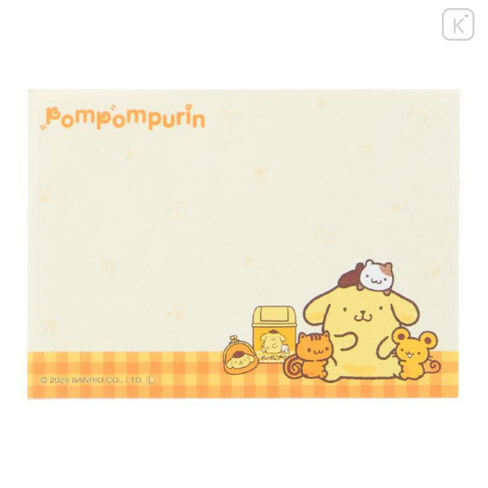 Japan Sanrio Mini Notepad - Pompompurin : 30th Anniversary Friends Yellow - 4