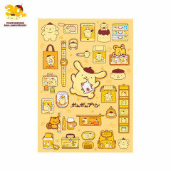 Japan Sanrio A6 Notepad - Pompompurin : 30th Anniversary Friends Yellow