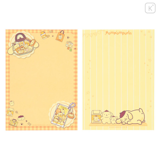 Japan Sanrio A6 Notepad - Pompompurin : 30th Anniversary Friends Yellow - 2