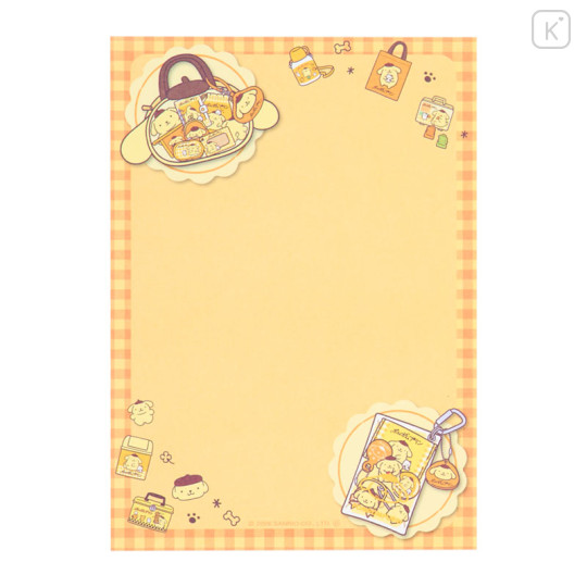 Japan Sanrio A6 Notepad - Pompompurin : 30th Anniversary Friends Yellow - 3