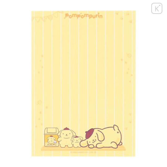 Japan Sanrio A6 Notepad - Pompompurin : 30th Anniversary Friends Yellow - 4