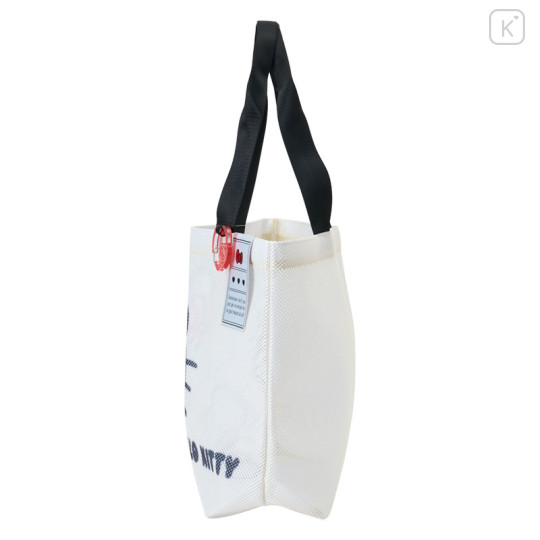 Japan Sanrio Original Extra Large Mesh Beach Tote Bag - Hello Kitty : Summer White - 2