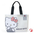 Japan Sanrio Original Extra Large Mesh Beach Tote Bag - Hello Kitty : Summer White - 4
