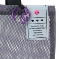 Japan Sanrio Original Extra Large Mesh Beach Tote Bag - Kuromi : Summer White - 6