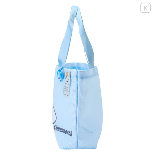 Japan Sanrio Original Extra Large Mesh Beach Tote Bag - Cinnamoroll : Summer White - 2