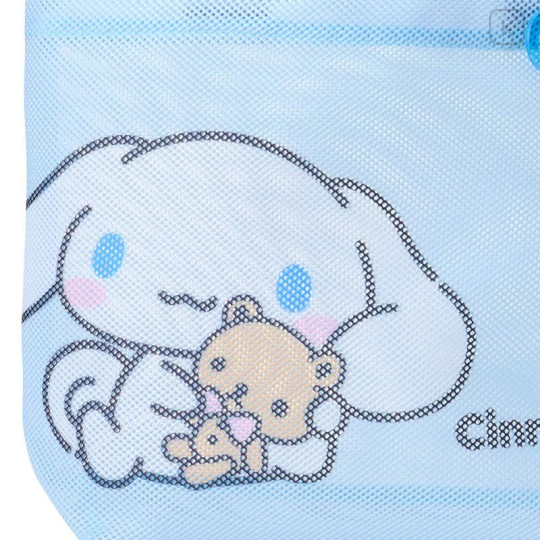 Japan Sanrio Original Extra Large Mesh Beach Tote Bag - Cinnamoroll : Summer White - 5