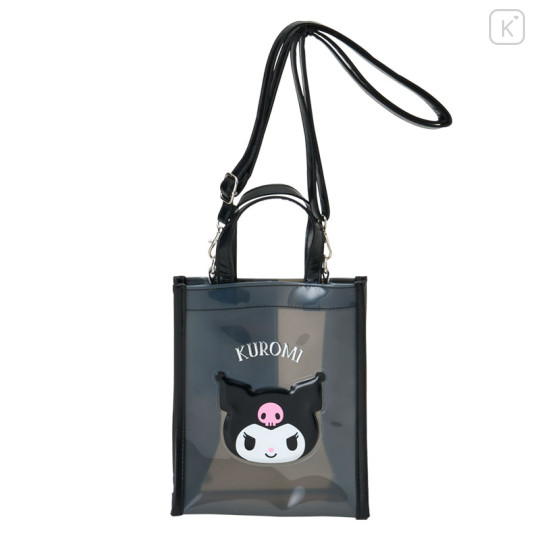 Japan Sanrio Original Small Handbag Clear Crossbody Bag - Kuromi - 1