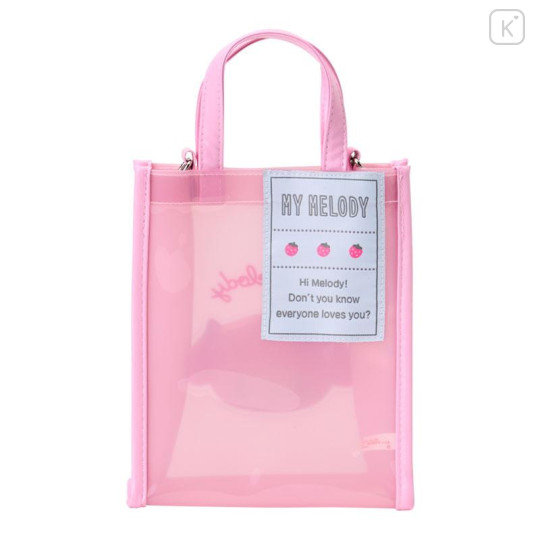 Japan Sanrio Original Small Handbag Clear Crossbody Bag - My Melody - 4
