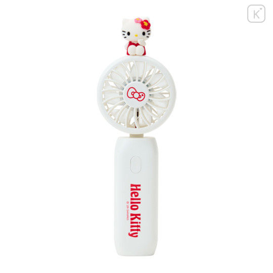 Japan Sanrio Original 2way Fan - Hello Kitty : Summer White Red Dress - 2