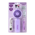 Japan Sanrio Original 2way Fan - Kuromi : Summer - 1