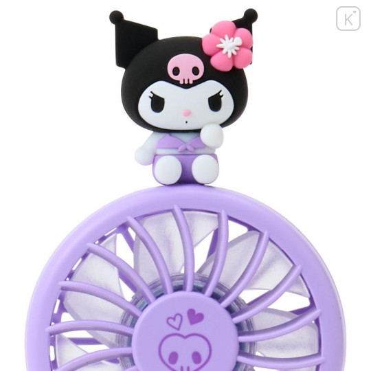 Japan Sanrio Original 2way Fan - Kuromi : Summer - 6