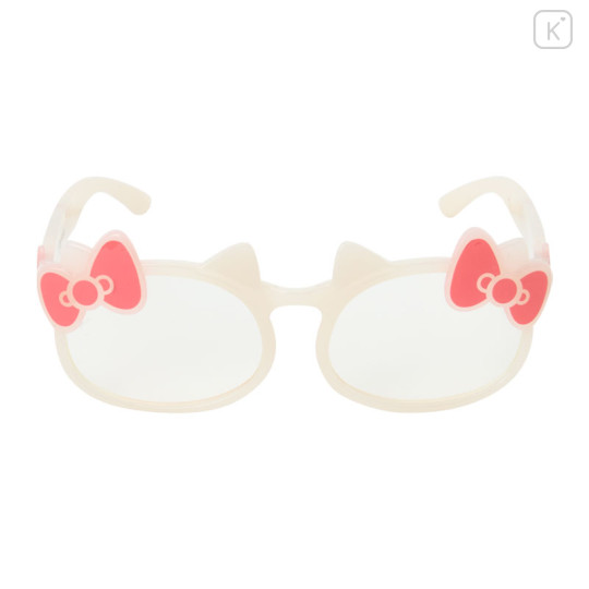 Japan Sanrio Original Sunglasses - Hello Kitty : White Red Ribbon - 1