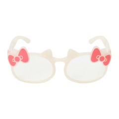 Japan Sanrio Original Sunglasses - Hello Kitty : White Red Ribbon