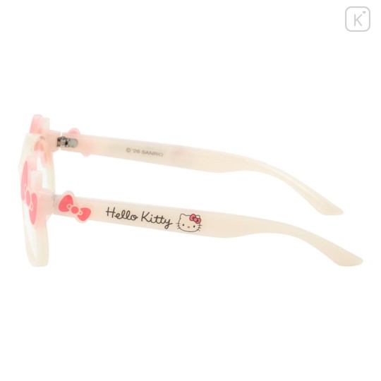 Japan Sanrio Original Sunglasses - Hello Kitty : White Red Ribbon - 2