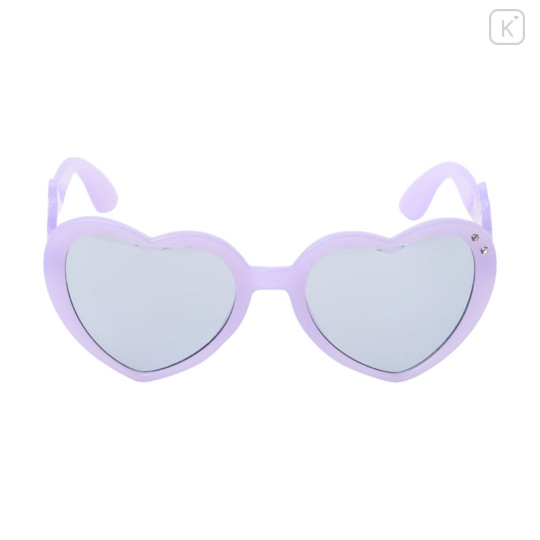 Japan Sanrio Original Kids Sunglasses - Kuromi : Heart Blue - 1