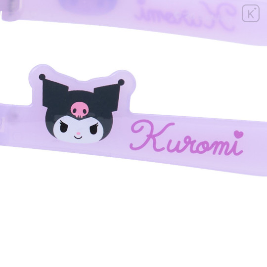 Japan Sanrio Original Kids Sunglasses - Kuromi : Heart Blue - 3