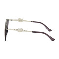 Japan Sanrio Original Sunglasses - Hello Kitty : Black Sliver Heart - 2