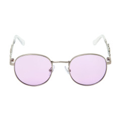 Japan Sanrio Original Sunglasses - Kuromi : Purple Sliver Ribbon