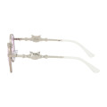 Japan Sanrio Original Sunglasses - Kuromi : Purple Sliver Ribbon - 2