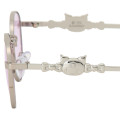 Japan Sanrio Original Sunglasses - Kuromi : Purple Sliver Ribbon - 3