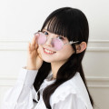 Japan Sanrio Original Sunglasses - Kuromi : Purple Sliver Ribbon - 4
